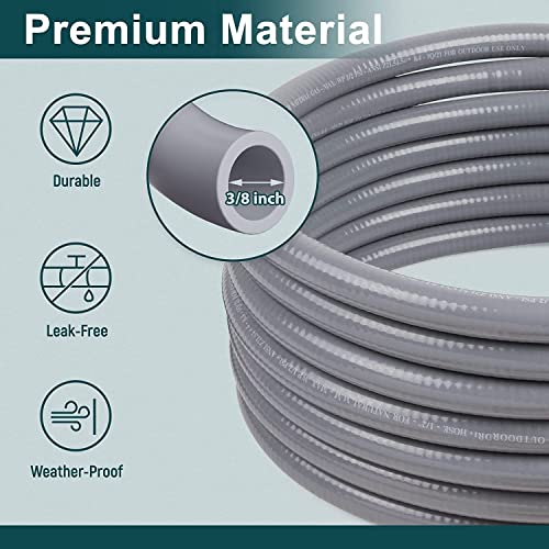 GASPRO 24 Feet 3/8" ID Natural Gas Hose, Low Pressure LPG Hose with Quick Connect, for Weber, Char-broil, Pizza Oven, Patio Heater and More - Image 5