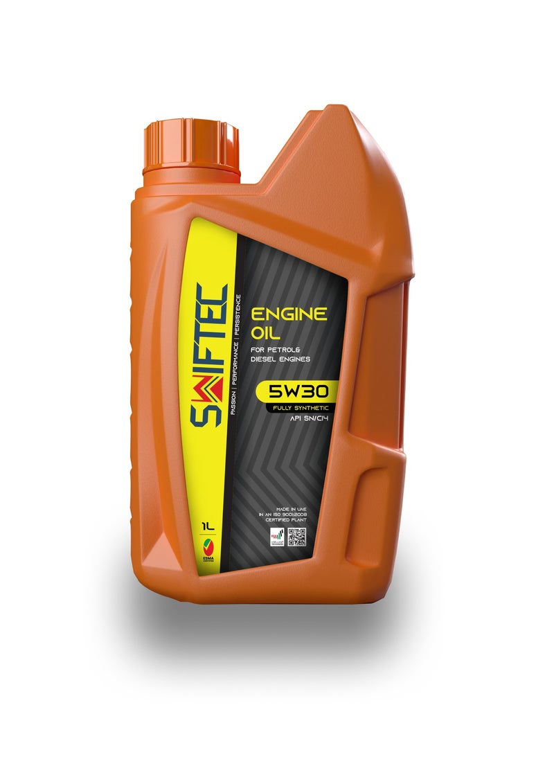 SWIFTEC Swiftec 5W30 - Fully Synthetic Engine Oil - High Performance - For Petrol & Diesel Engines 1L  - Image 1