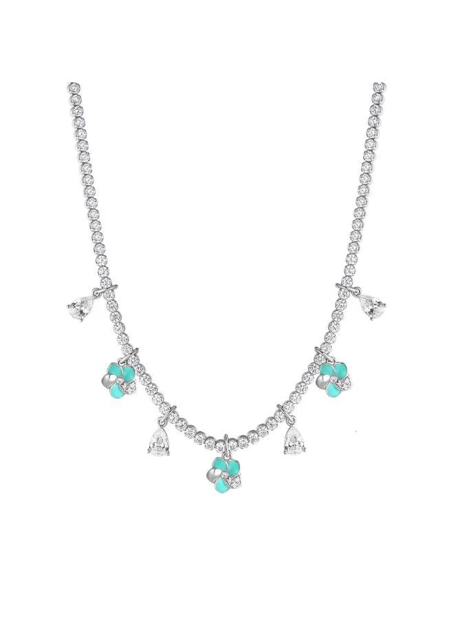 Rosato Gaia Sterling Necklace with Flower Pendants