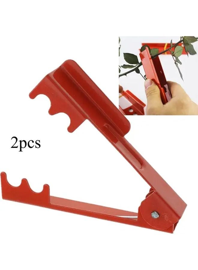 قطعتان أداة إزالة أشواك الورد القوية، أداة تقليم يدوية بمقبض غير قابل للانزلاق - Image 2