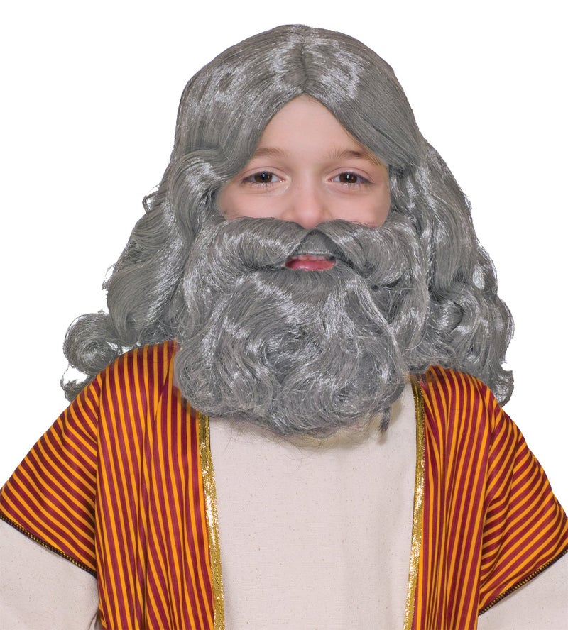Forum Novelties Childs Biblical Wig and Beard Set Gray