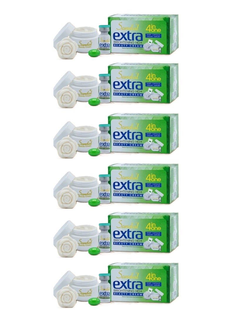 Extra Brightening HD+ Beauty Cream 4-in-1 - Pack of 6