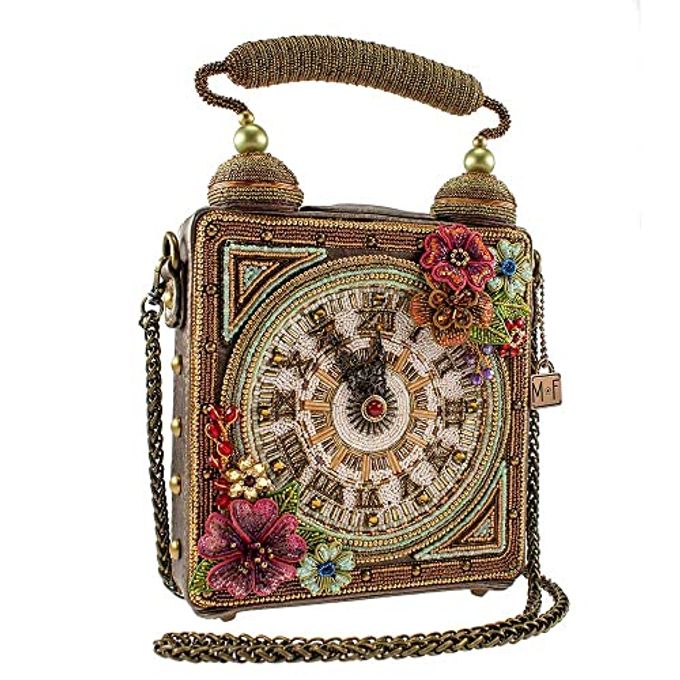 Mary Frances Time Of Your Life Beaded Handbag Clock-Themed Top Handle Bag, Multicolor - Image 2