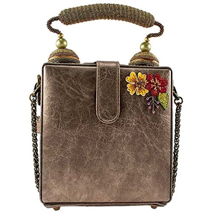 Mary Frances Time Of Your Life Beaded Handbag Clock-Themed Top Handle Bag, Multicolor - Image 3
