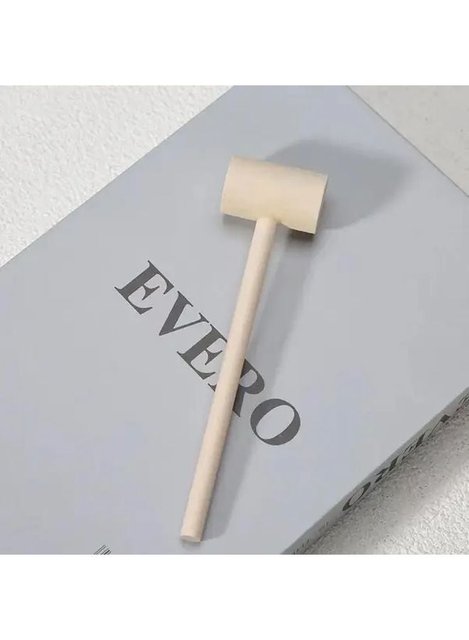 2pcs Solid Wood Hammers High Quality DIY Crafts Handmade Flat Head Shockproof Tools - Image 3