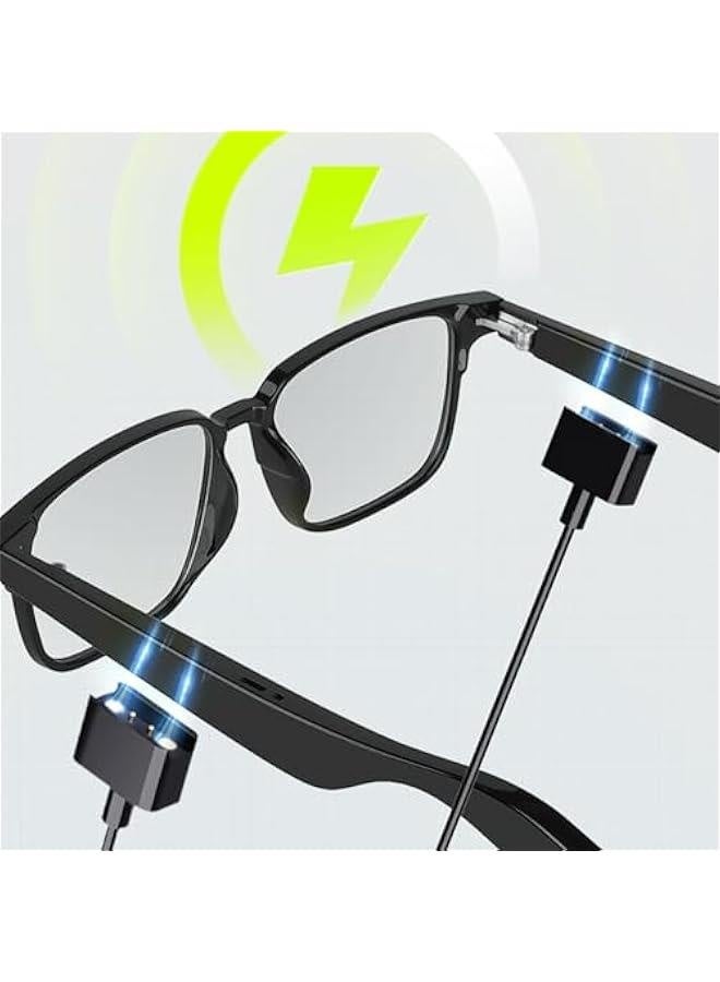Smart Glasses, IP5 Waterproof Open Ear Sound Sunglasses with Dual Microphones, 5.3 Voice Control Uni Smart Audio Glasses for Driving, Sports, Study (Individual - Image 5