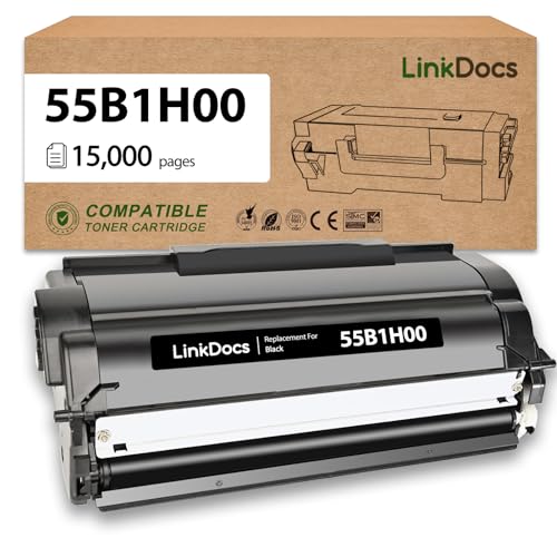 LinkDocs 55B1H00 High Yield Toner Cartridge Replacement for Lexmark 55B1H00 55B1000 55B1X00 Work for Lexmark MS331 MS431 MX331 MX431 Laser Printer 15000 Pages 1 Pack - Image 1
