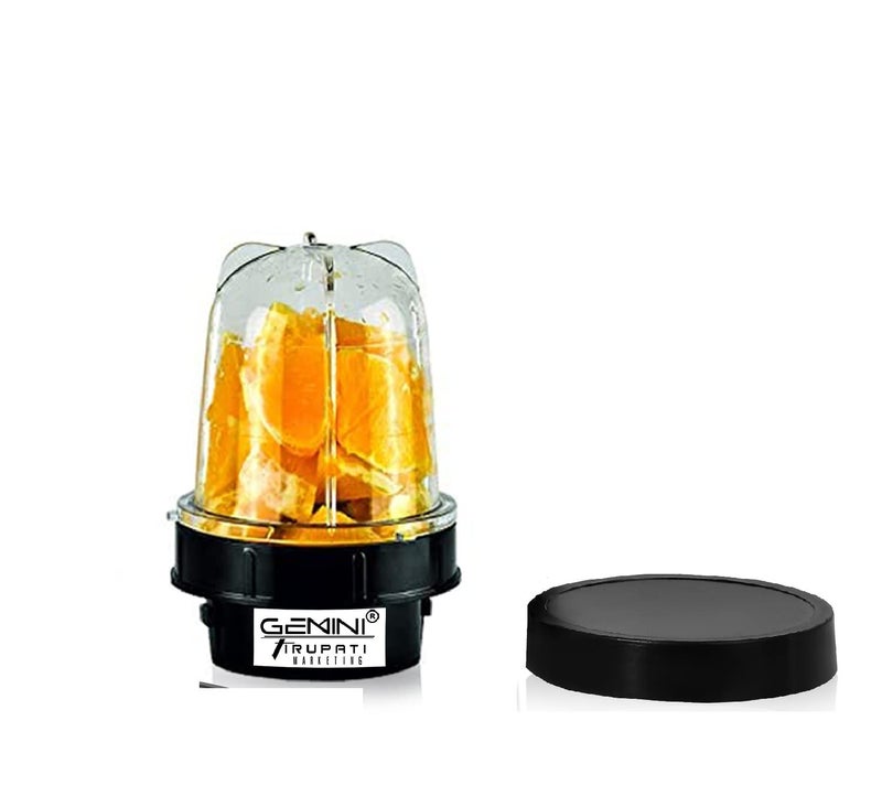 Gemini Super Bullet Jar for Mixer Grinder Small Set of 1 350 ML ABS Transparent Plastic Mixer Juicer Jar - Image 1