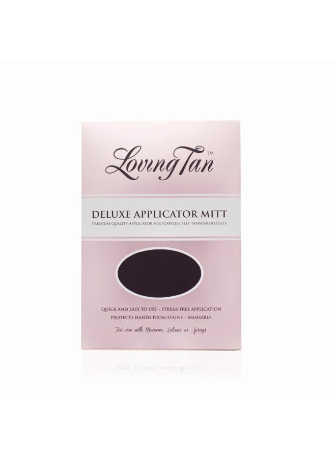 Loving Tan قفاز تطبيق التسمير الذاتي من لوفينغ تان، تصميم قابل للغسل ومتين للحصول على لمسة نهائية خالية من الخطوط على طراز الصالون، استخدمه مع موسات التسمير الذاتي، والرشات، واللوشن، قابل لإعادة الاستخدام - 1 قطعة. - Image 1