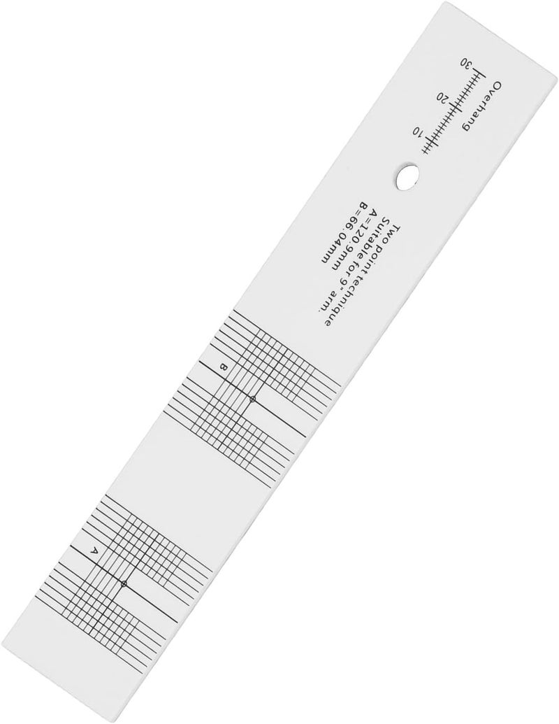 Cartridge Overhang Alignment Gauge Sty Cartridge Alignment Protractor Tool for Record Players Acrylic Phono Stylus Calibration Ruler for Accurate Measurements - Image 1
