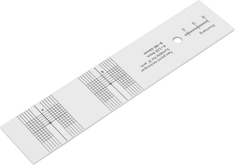 Cartridge Overhang Alignment Gauge Sty Cartridge Alignment Protractor Tool for Record Players Acrylic Phono Stylus Calibration Ruler for Accurate Measurements - Image 4