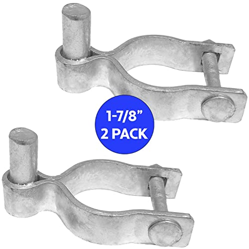Jake Sales 178 Chain Link Fence Gate Post Hinge Use for 178 Outside Diameter PostPipe Galvanized Chain Link Post Gate Hinge NutBolt Included for Hinge 2 Pak - Image 3