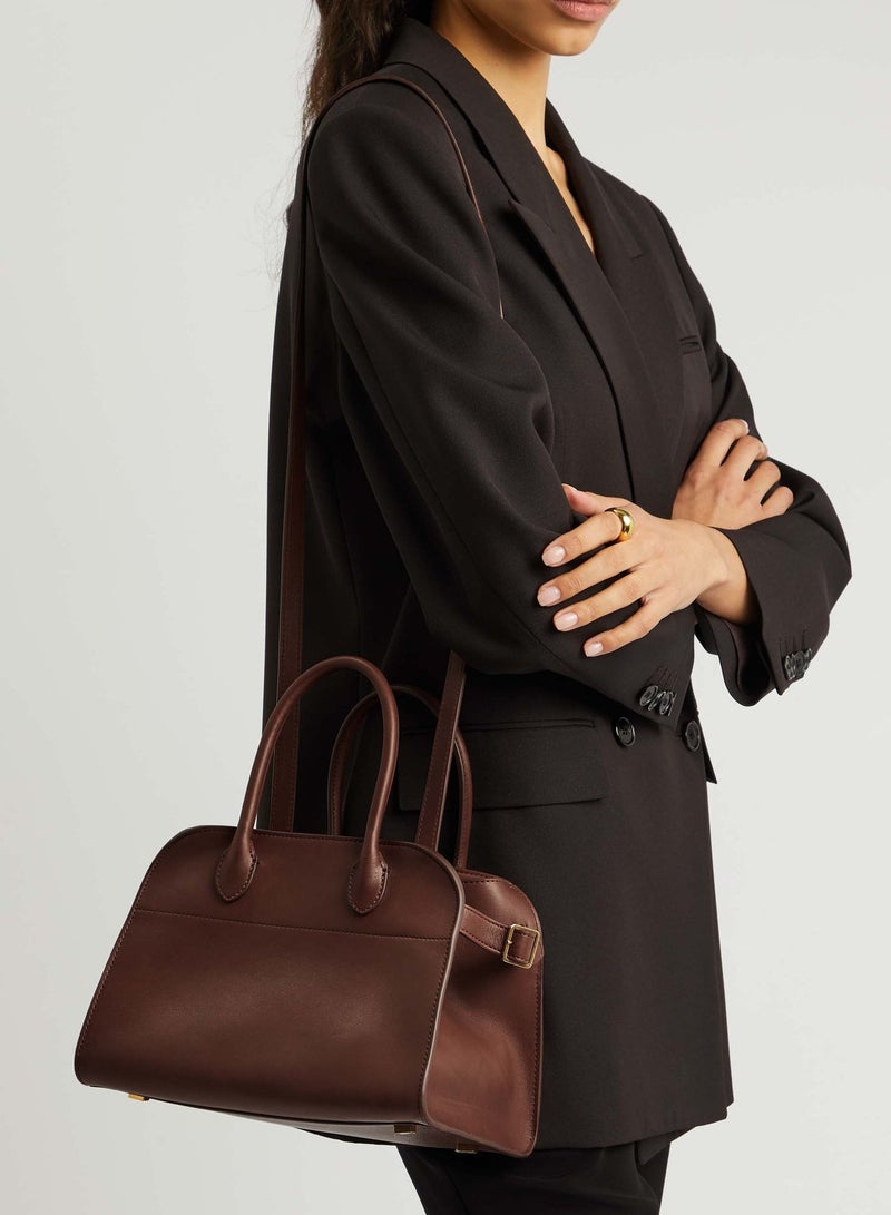 TR The Row Margaux 10 Top-Handle Bag in Plain Leather - Image 2