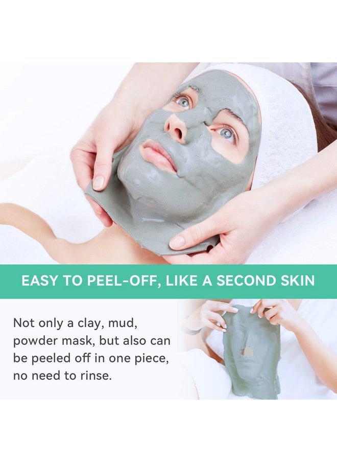 Fasplendor - Peeloff Alginate Powder Face Mask Hydro Jelly Mask Infused With Mud Tea Tree Oil Purifying And Moisturizing For Acne Blackheads. Professional Spaquality Made In France 240G/8Pcs - Image 1