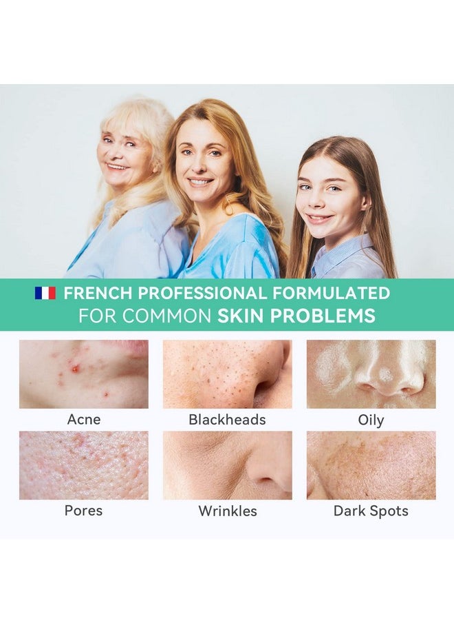 Fasplendor - Peeloff Alginate Powder Face Mask Hydro Jelly Mask Infused With Mud Tea Tree Oil Purifying And Moisturizing For Acne Blackheads. Professional Spaquality Made In France 240G/8Pcs - Image 1