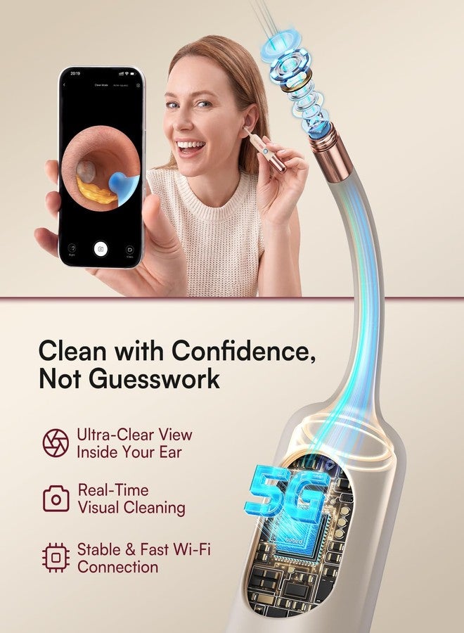 Bebird EarSight Ultra X 4K HD Ear Wax Removal Tool Camera with Luxury Gift Box, FSA HSA Eligible, Premium Smart Ear Cleaner Otoscope, Perfect Birthday Mothers Fathers Day Gift for Family, Burgundy Red - Image 3