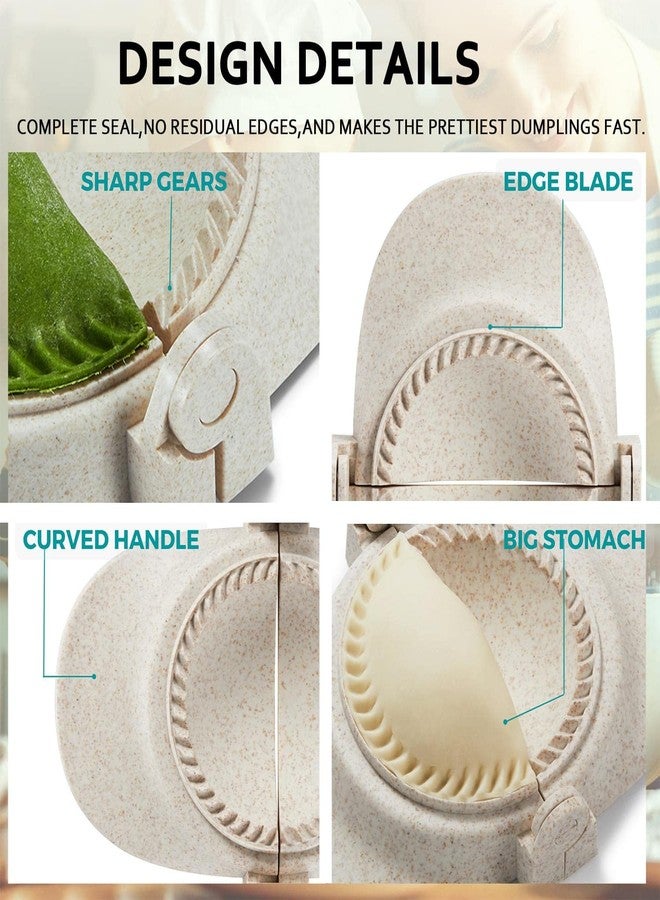 MUMSUNG Empanada Maker Press, 5 Inch Extra Large Dumpling Maker Set with Dough Cutter, Dumpling Mold Set for Pierogi, Pastelitos, Calzone, Turnovers, Chinese Dumpling 5" - Image 4