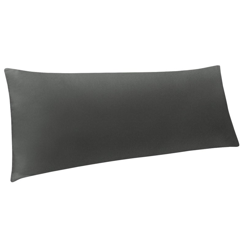 NTBAY Body Pillowcase - Brushed Microfiber 20x54 Pillowcase - Soft, Wrinkle-Free, Fade-Resistant, Stain-Resistant, Dark Grey Body Pillow Cover with Envelope Closure - 20x54 Inches, Dark Grey - Image 1