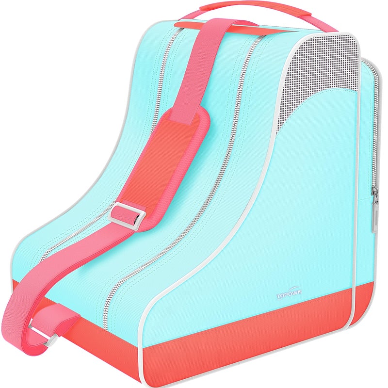TOPOWN Roller Skate Bag Premium Inline Ice Skate Bag for Men Women Children Up to Size 12US
