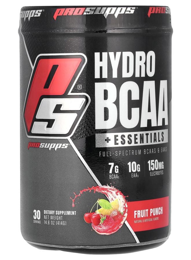 Hydro BCAA +Essentials Fruit Punch 14.6 oz (414 g)