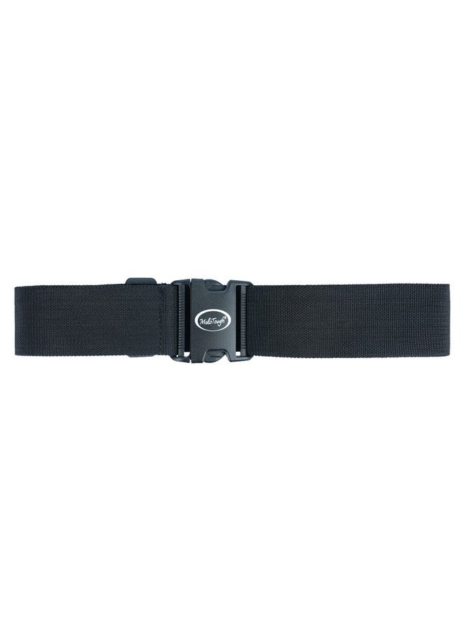 MELOTOUGH 2" Nylon Web Work Tool Belt for Men with Heavy Duty Quick Release Rugged Metal Buckle outdoor men's belt Tool Belts （Black, Black, L - Image 3