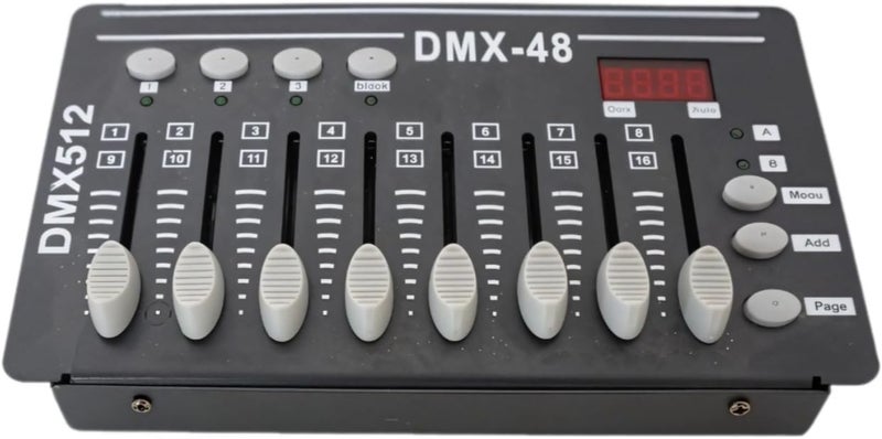 مخلط إضاءة DMX512 بـ 48 قناة، وحدة تحكم المسرح لمصابيح LED Par، مصابيح الرأس المتحركة، معدات DJ - Image 1