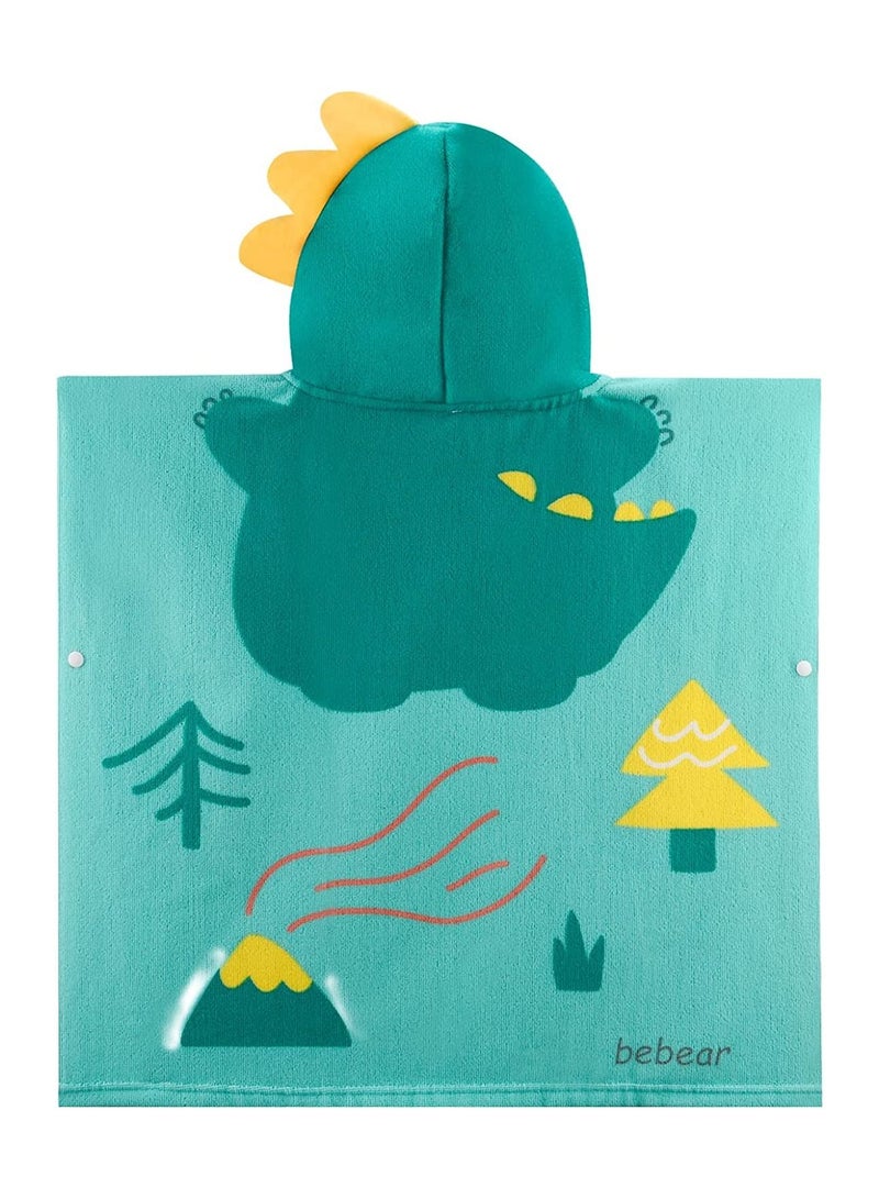 سيوسي Baby Hooded Towels 100% Organic Wearable Towel for Boys Girls Absorbent Toddlers, 25"x 23", 0-6 Years - Image 3