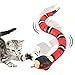 FauKait Cat Toys Snake InteractiveKitten ToysRealistic Smart Sensing Snake ToyUSB RechargeableAutomatically Sense Obstacles and EscapeElectric Tricky Snake Cat Toys for Indoor Cats DogsPink snake - Image 3