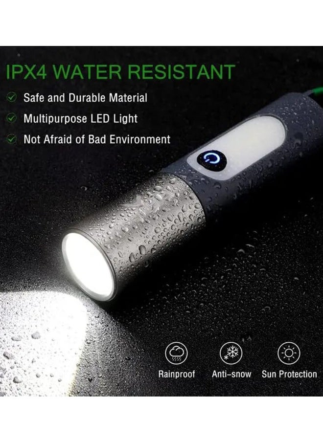 Alruht Multifunctional Flashlight, Super Bright Rechargeable Flashlight, Telescoping with 4 Modes Flashlight for Outdoor, Emergencies, Camping  - Image 3