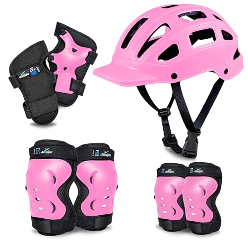 Jaspo Tyro Complete Protective Gear Set for Kids | Helmet with Knee Pads, Elbow Pads & Wrist Guards for Skating, Cycling & Skateboarding (6-14 Years) - Image 1