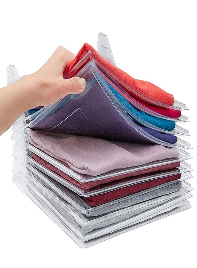 FAGVA T-Shirt Organizer Anti-Wrinkle Clean Clothes Storage Holder Rack System Travel Closet (Pack of 10 Sheet) - Image 1