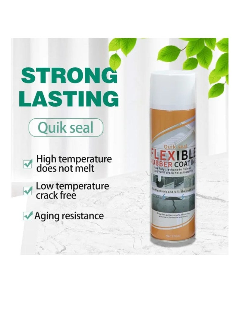 Generic - Drying mental waterproof leak sealer spray paint nano thermal waterproofing  550ML spray paint for walls white - Image 1