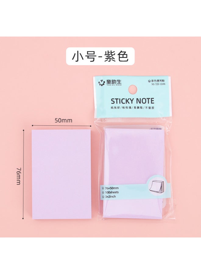 HELPS ملاحظات لاصقة ملونة من موراندي قرطاسية طلابية ملونة ملاحظات رسالة ملاحظات مكتبية ورق ملاحظات قابل للتمزيق باليد - Image 1