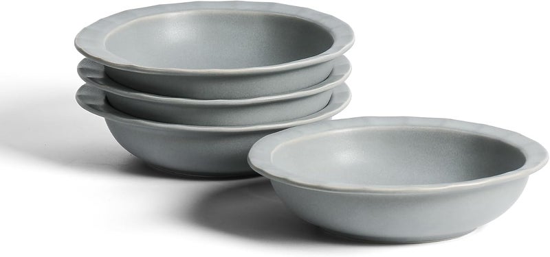 Stone Lain Oasis 4Piece Pasta Bowl Set Stoneware Grey Blue - Image 1