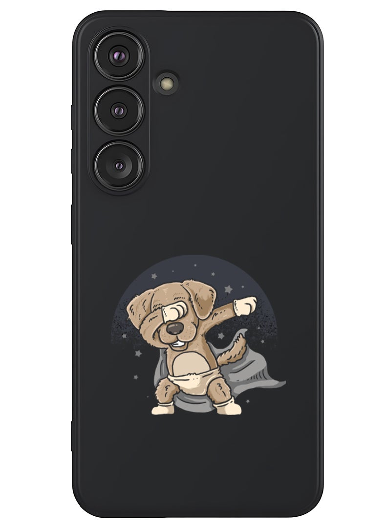 Theodor Protective Slim Fit Case Liquid Silicone Cover with Full Body Protection Anti-Scratch Shockproof Case For Samsung Galaxy S25 (Black) - dab dog - Image 1