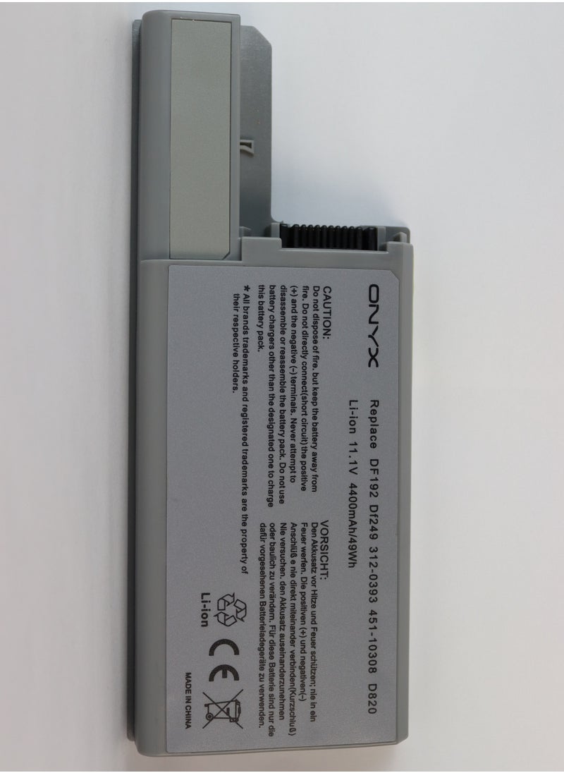 Onyx - Laptop Replacement Battery For Dell Latitude D820 / D830 - Image 1