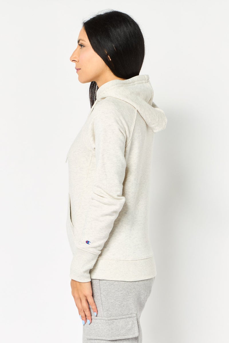 Champion Women Sportswear Fit Long Sleeve Outdoor Sweatshirt, Light Grey - Image 3