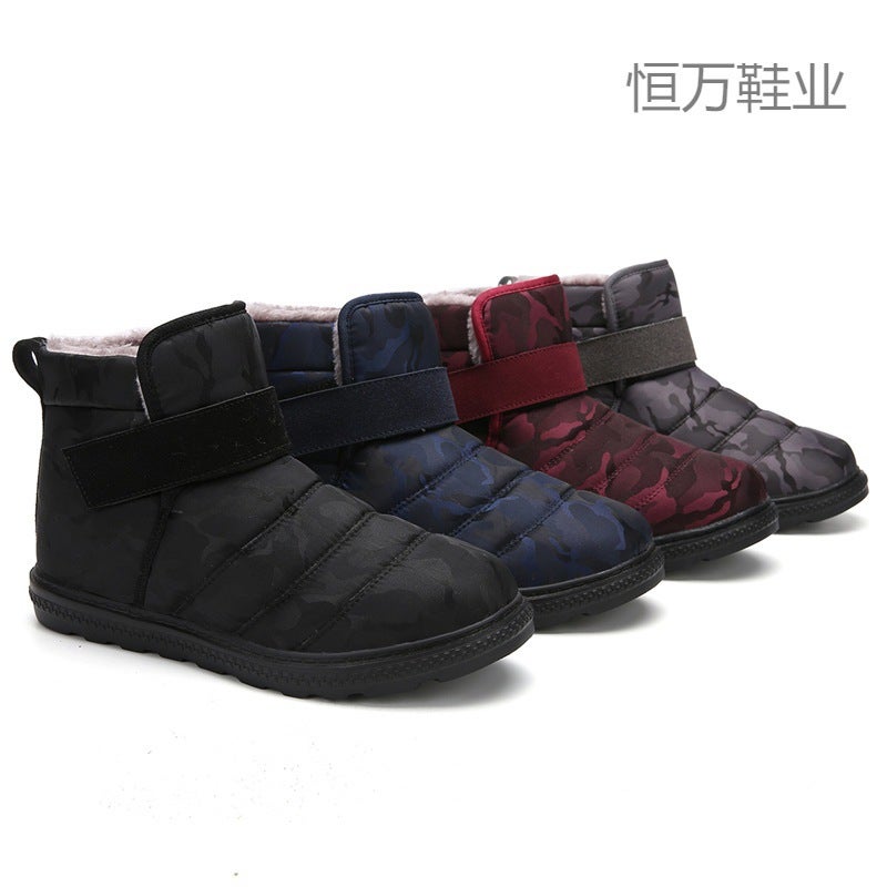 Fujian Manufacturers Winter Fleece-Lined Water-Proof Cotton-Padded Shoes Warm Casual Couple Hiking Snow Boots - Image 4