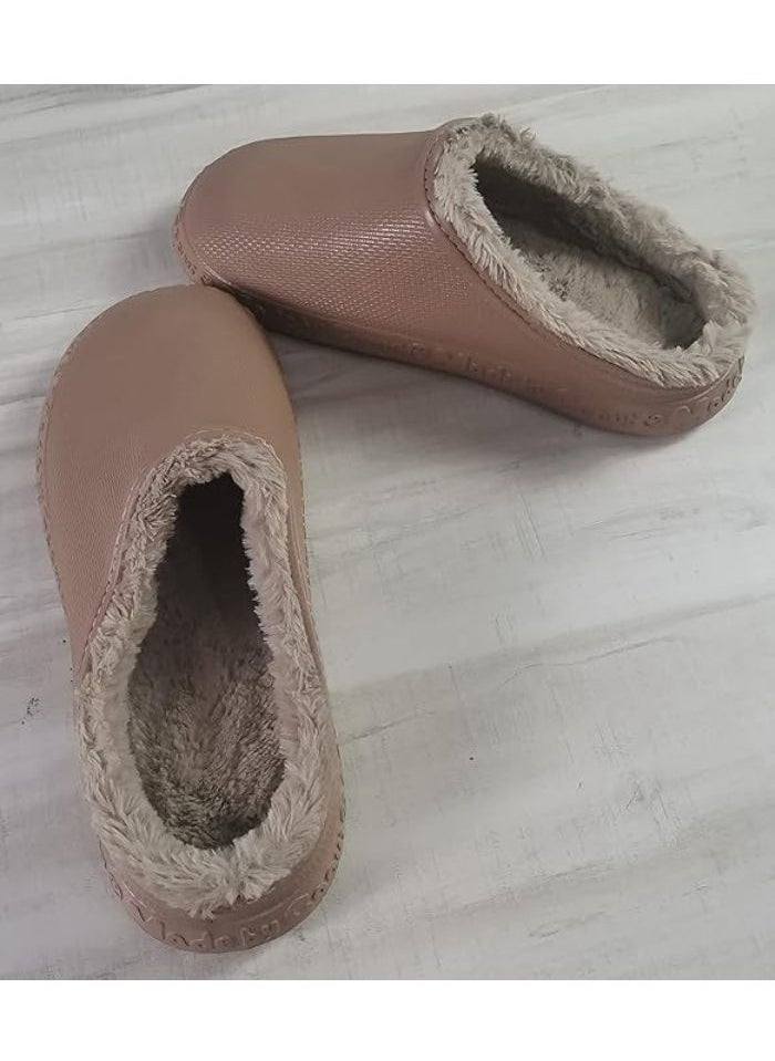 Generic - Winter slippers lined with fur for unisex, men's Crocs for the winter, modern design, Havan - Image 1