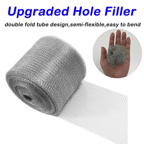 AWIORETON Wire Mesh for Mice Control 5 in X 36Ft,Hole Fill Fabric, Weep Holes Covers, Upgraded Stainless Steel Wire Mesh Roll, Flexible Stretchy Meshs Fabric for Garden House and DIY, Rodent Barrier - Image 3