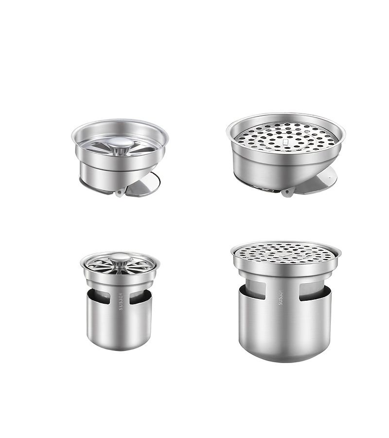 304 Stainless Steel Floor Drain Filter with 236 Inch Diameter Self Sealing Core Anti Odor Insect Proof For Bathroom Toilet - Image 5