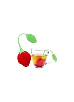 Generic Silicon Strawberry Shape Diffuser Green Tea Strainer infusers Filter - 2 Pcs/Suitable for Use in Teapot, Teacup and More-A Wonderful Gift for an Avid Tea Drinker  - Image 2