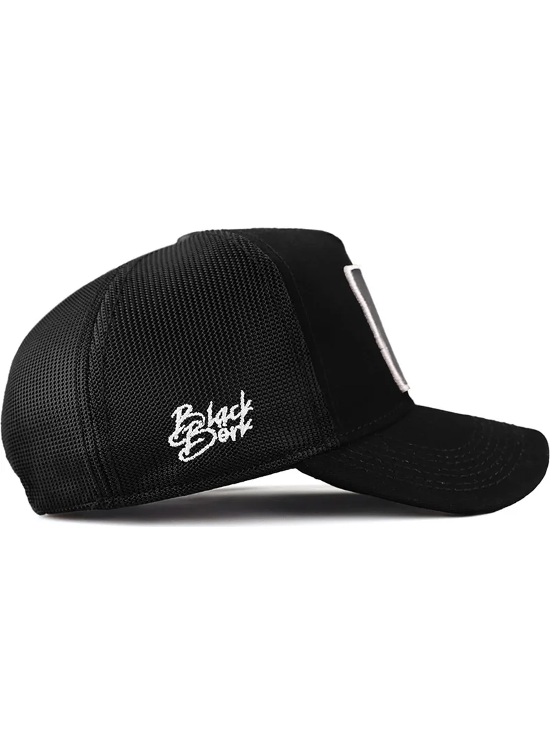 Black Börk BlackBörk V1 Trucker Duckside - 1 Unisex Black Hat (Cap) with Code Logo