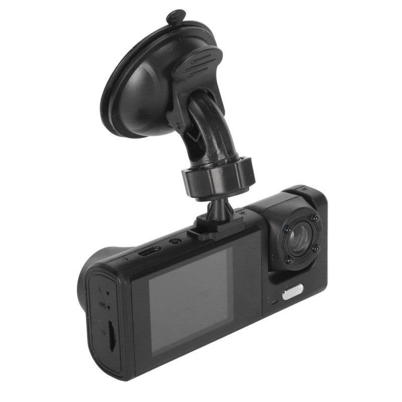Dash Camera: 2in LCD Screen 170 Degree Wide Angle - 3-Lens HD Video Recording Car Driving Recorder with IR Night Vision, G Sensor Emergency Saving, Automatic Switch for Daily Driving Safety - Image 2