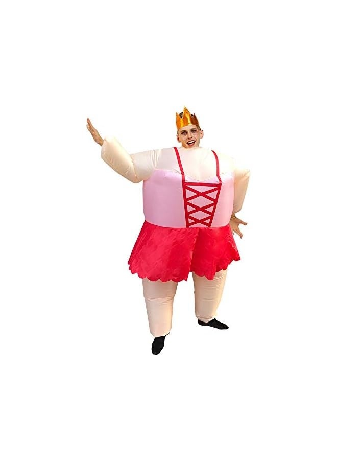 Inflatable Adult Costumes,Men and Women Halloween Cosplay Costumes,Funny Blow up Suit - Image 4