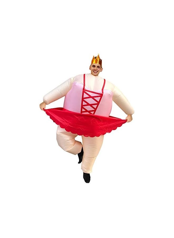 Inflatable Adult Costumes,Men and Women Halloween Cosplay Costumes,Funny Blow up Suit - Image 3