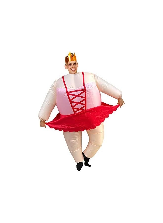 Inflatable Adult Costumes,Men and Women Halloween Cosplay Costumes,Funny Blow up Suit - Image 2