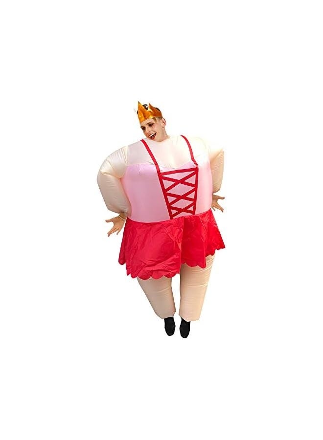 Inflatable Adult Costumes,Men and Women Halloween Cosplay Costumes,Funny Blow up Suit - Image 1