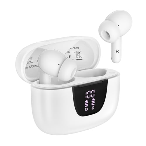 iHoto Wireless Earbuds Bluetooth Ear Buds Headphones for iPhone 17 Pro Max 17 Pro 17 Air 16 15 Pro Max 16e 16 15 Plus, iPhone Bluetooth Earbuds 48 Hours Playtime, IP7 Waterproof in-Ear Earphones - Image 1