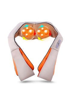 Sharpdo Neck and Back Massager with Soothing Heat, Electric Deep Tissue 3D Kneading Massage Pillow for Shoulder, Leg, Full Body Muscle Pain Relief, Car, Office and Home Use  - Image 1